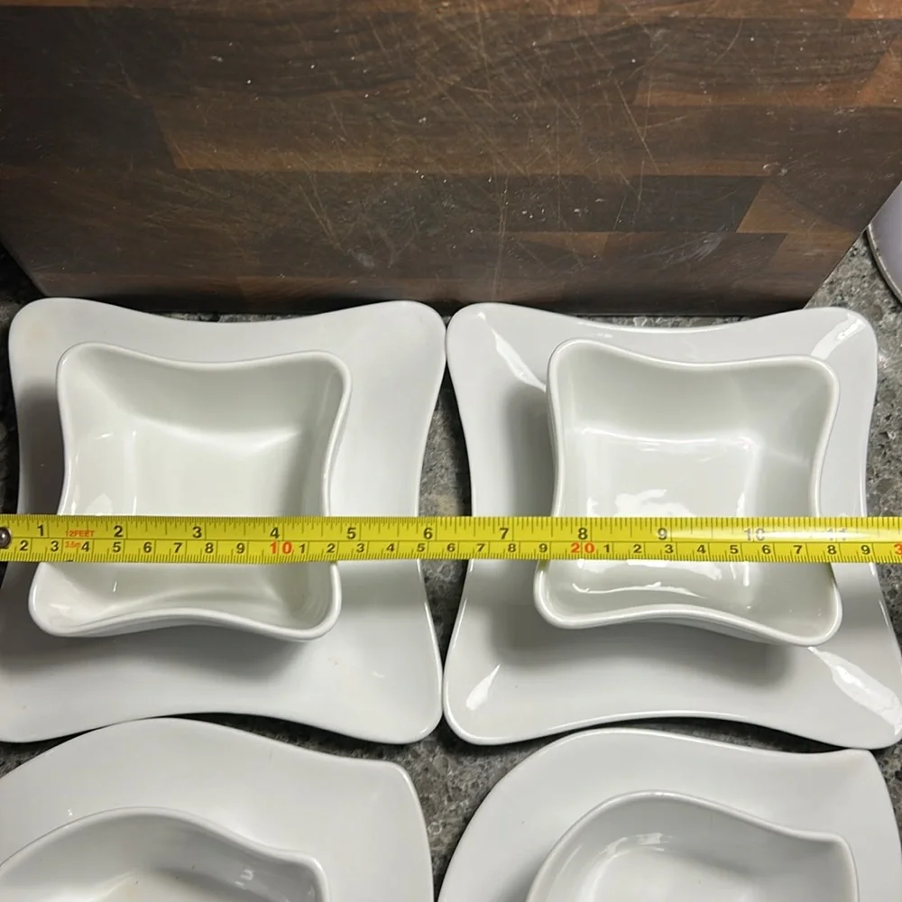 Crate & Barrel condiments set of 8 pieces